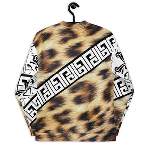dede Stripped Leopard Textile Jacket